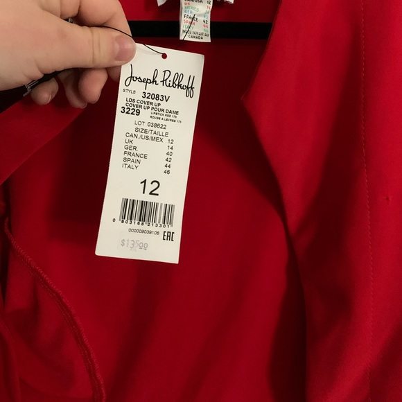 Red women’s half blazer/ cover-up - Picture 6 of 7